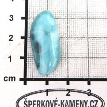 Larimar kabošon LA2| šperkové-kameny.cz