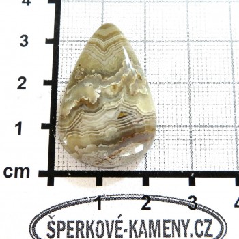 Krajkový achát,  kabošon ACH1 | www.sperkove-kameny.cz
