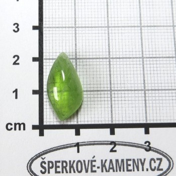Olivín, Pákistán, kabošon 04 | šperkové-kameny.cz