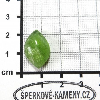 Olivín, Pákistán, kabošon 05 | šperkové-kameny.cz