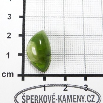 Olivín, Pákistán, kabošon 06 | šperkové-kameny.cz