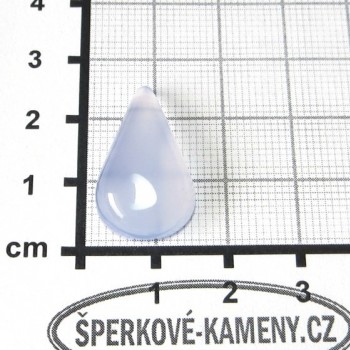 Modrý chalcedon, kabošon 05 | www.sperkove-kameny.cz 