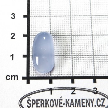 Modrý chalcedon, kabošon 08 | www.sperkove-kameny.cz 