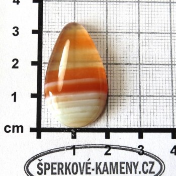 Přírodní karneol , kabošon 1| www.sperkove-kameny.cz
