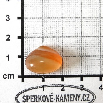 Přírodní karneol, kabošon 6| www.sperkove-kameny.cz