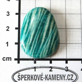 Amazonit , Tanzánie, kabošon 04| www.sperkove-kameny.cz