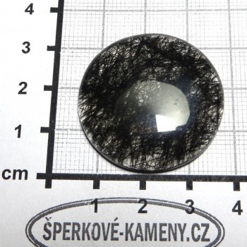 Turmalínový křišťál, kabošon 01 |www.sperkove-kameny.cz
