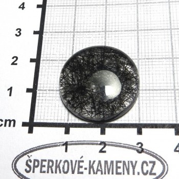 Turmalínový křišťál, kabošon 04 |www.sperkove-kameny.cz