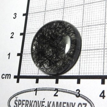 Turmalínový křišťál, kabošon 04 |www.sperkove-kameny.cz