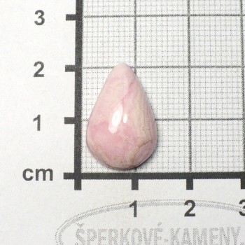 Rodochrozit,Argentina,  kabošon č.66 | šperkové-kameny.cz