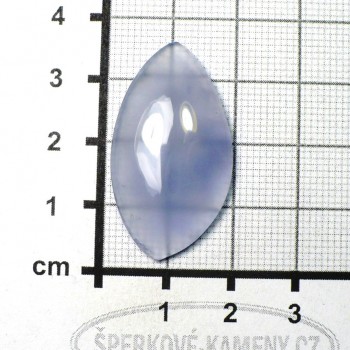 Modrý chalcedon, kabošon č. 75 | www.sperkove-kameny.cz 
