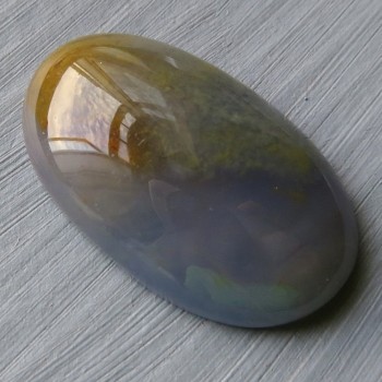 Modrý chalcedon, větší kabošon č.81