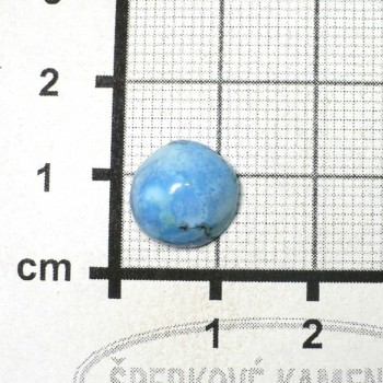 Tyrkys, pravý, Kazachstán, kabošon č.38| šperkové-kameny.cz