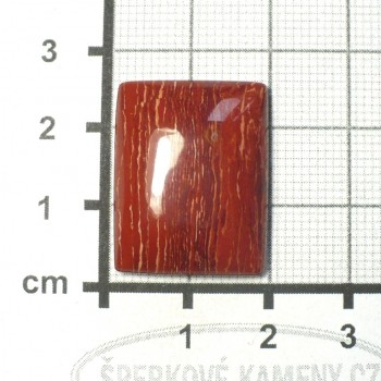 červený jaspis, Austrálie,kabošon č.2| šperkové-kameny.cz