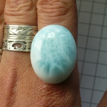 Larimar kabošon č.33| šperkové-kameny.cz