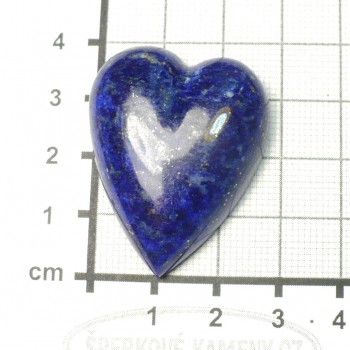 Lapis lazuli,  kabošon srdce č. 1|  šperkové-kameny.cz