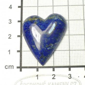 Lapis lazuli,  kabošon srdce č. 2|  šperkové-kameny.cz