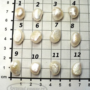 Říční perla,XL, nepravidelná,oválná, set A | šperkové-kameny.cz