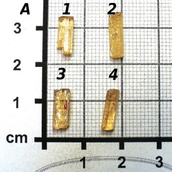 Imperial topaz, krystal, set A| šperkové-kameny.cz