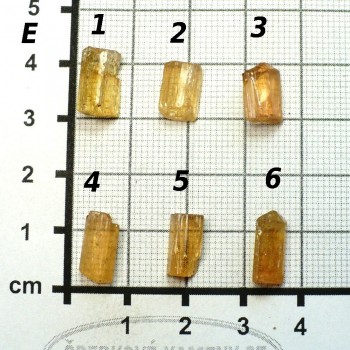 Imperial topaz, krystal, set E| šperkové-kameny.cz