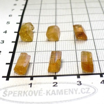 Imperial topaz, krystal, set E| šperkové-kameny.cz