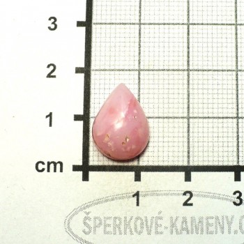 Růžový opál Peru, kabošon č.60 | www.sperkove-kameny.cz