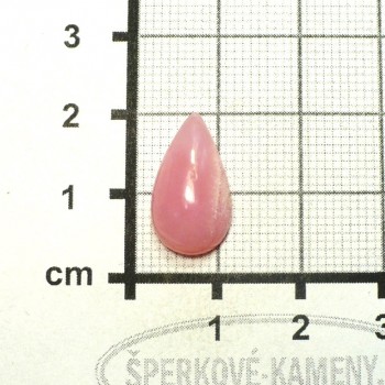 Růžový opál Peru, kabošon č.62 | www.sperkove-kameny.cz