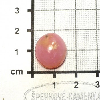 Růžový opál Peru, kabošon č.65 | www.sperkove-kameny.cz