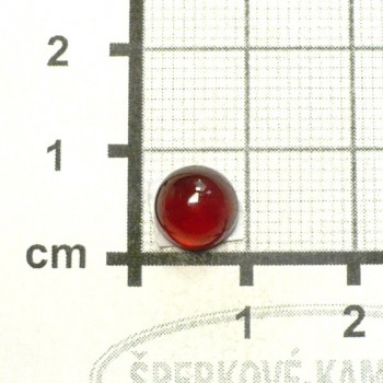 Rudý granát hesonit extra, Tanzánie, kabošon č.18| www.sperkove-kameny.cz