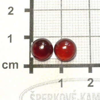 Rudý granát hesonit extra, Tanzánie,pár č.1| www.sperkove-kameny.cz