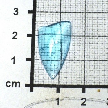 Modrý topaz, ozařený,kabošon  č.7| šperkové-kameny.cz