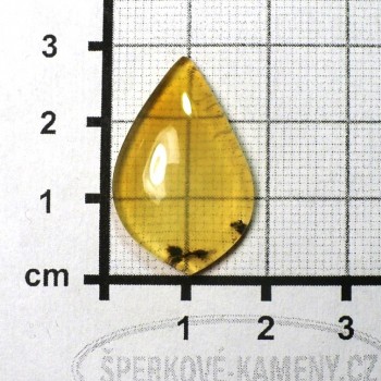 Jantarový opál, Madagaskar, kabošon č. 6 | www.sperkove-kameny.cz