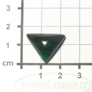 Malachit, kabošon č.27 | šperkové-kameny.cz