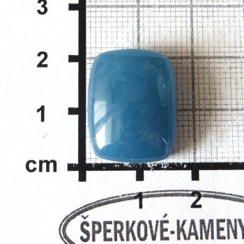 Modrý Aragonit,Argentina kabošon č. 01| šperkové-kameny.cz