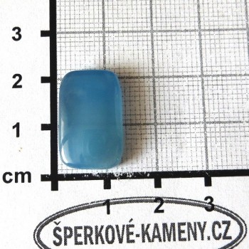 Modrý Aragonit,Argentina kabošon č. 06| šperkové-kameny.cz