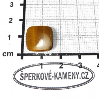 Tygří oko, plochý kabošonek č.015