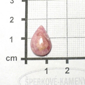 Rodochrozit se sfaleritem a galenitem, Argentina,  kabošon č.5| šperkové-kameny.cz