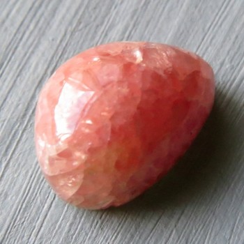 Rodochrozit se sfaleritem a galenitem, Argentina,  kabošon č.12| šperkové-kameny.cz