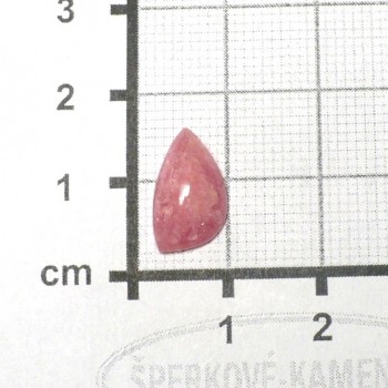 Rodochrozit se sfaleritem a galenitem, Argentina,  kabošon č.17| šperkové-kameny.cz